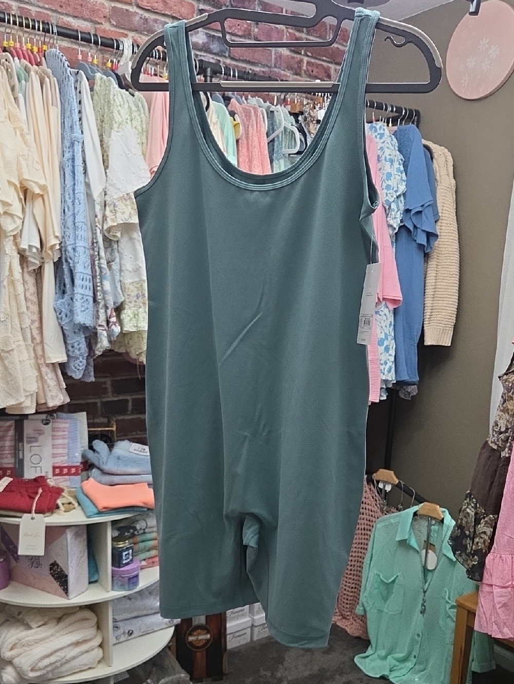Isabel Maternity by Ingrid & Isabel Olive Green Maternity Romper